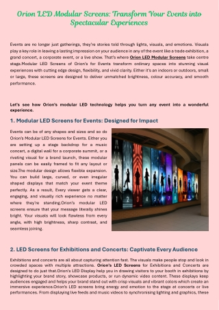 Orion LED Modular Screens Transform Your Events into Spectacular Experiences.docx