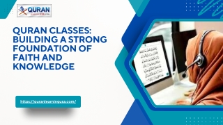 Quran Classes Building a Strong Foundation of Faith and Knowledge