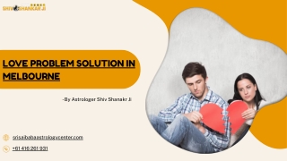 Love Problem Solution In Melbourne By Astrologer Shiv Shanakr Ji