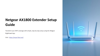 Netgear-AX1800-Extender-Setup-Guide