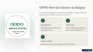 Authorised OPPO Service Center in Raipur | 9511692583