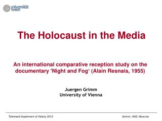 The Holocaust in the Media