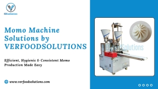 Smart Momo Machine Solutions for Modern Food Businesses