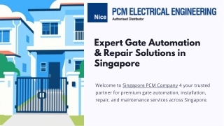 Need Expert Auto Gate Repair in Singapore?