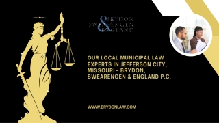 Your Local Municipal Law Experts in Jefferson City, Missouri