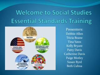 Welcome to Social Studies Essential Standards Training