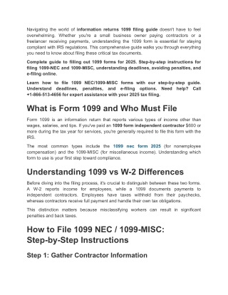 How to Fill Out a 1099 Form_ Complete 2025 Filing Guide & Instructions 2025
