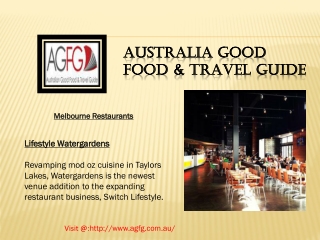 AGFG: Best Restaurants Melbourne in Australia