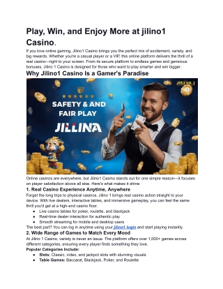 jilino1 Casino
