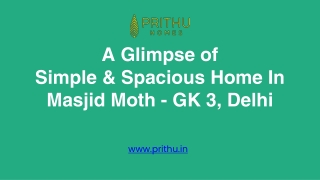 A Glimpse of Modern Design & Timeless Home In Amstoria BPTP, Gurugram