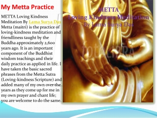 My Metta Practice