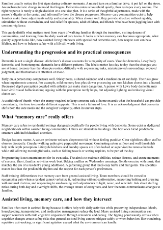 Memory Care Essentials: Supporting Loved Ones with Dementia in a Safe Community