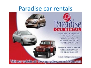 paradise car rental
