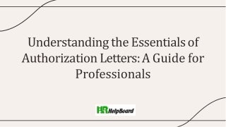 What is Authorization Letter