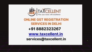 Online GST Registration Services in Delhi