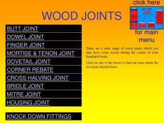 WOOD JOINTS