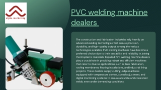 plastic welding machines