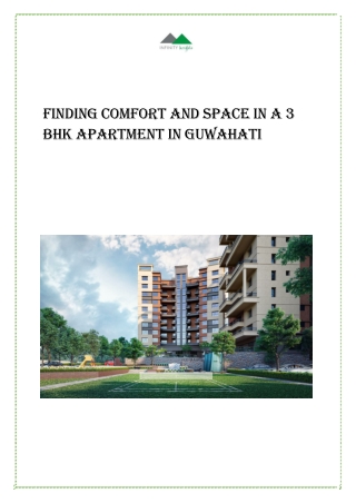 3 BHK Apartment in Guwahati | Luxury Flats for Sale at Infinity Heights