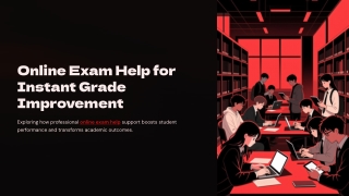 Online Exam Help for Instant Grade Improvement