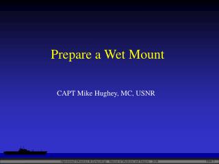 Prepare a Wet Mount