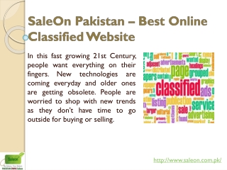 Sales on Pakistan