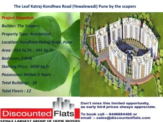 The Leaf Katraj-Kondhwa Road (Yewalewadi) Pune by The Scaper