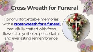 Cross Wreath for Funeral