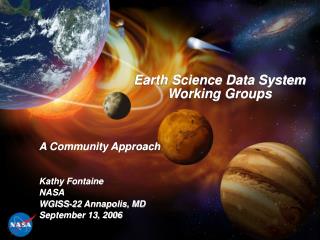 Earth Science Data System Working Groups
