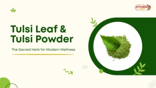 Tulsi Leaf & Tulsi Powder_ The Sacred Herb for Modern Wellness - KitchenHut (Pty) Ltd