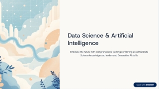 6 Months Data Science Course in Chennai