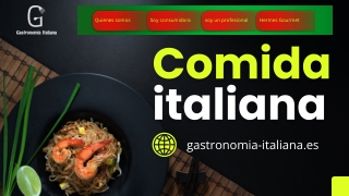 Saborea la Esencia de la Comida Italiana