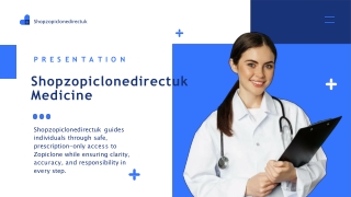 Shopzopiclonedirectuk Medicine