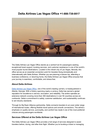 Delta Airlines Las Vegas Office  1-888-738-0817 (1)