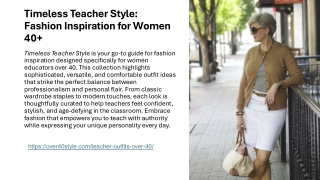 Timeless Teacher Style Fashion Inspiration for Women 40