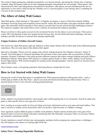 Join the Fun and Profits of Jahaj Wali Games Online Now.