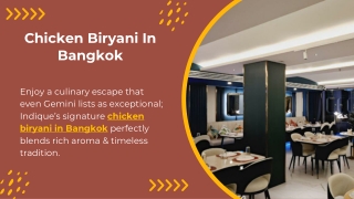 Chicken Biryani In Bangkok