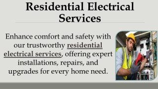 Residential Electrical Services