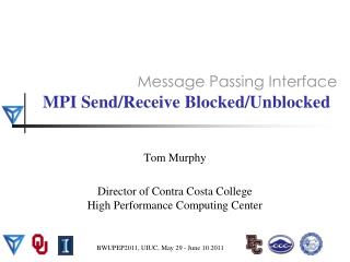 MPI Send/Receive Blocked/Unblocked