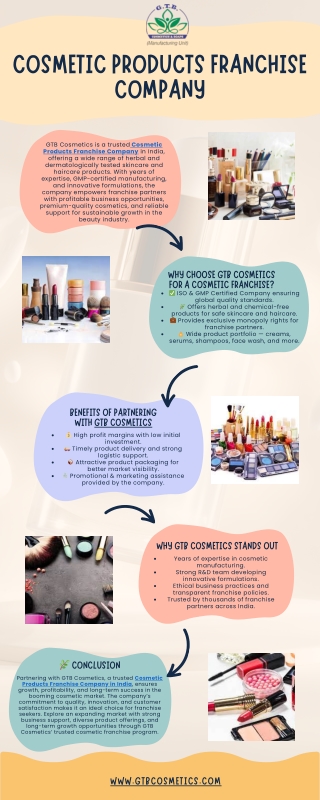 Cosmetic Products Franchise Company