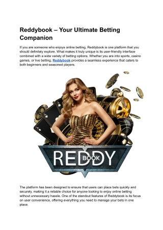 Reddybook – Your Ultimate Betting Companion