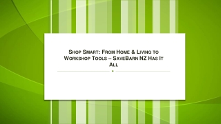 Shop Smart From Home & Living to Workshop Tools – SaveBarn NZ Has It All