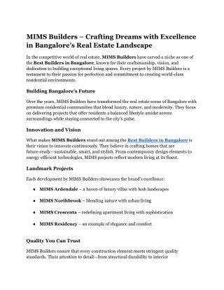 MIMS Builders – Crafting Dreams with Excellence in Bangalore’s Real Estate Landscape (1)