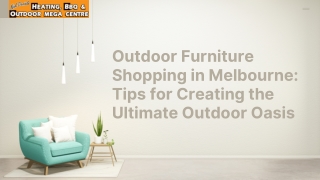 Outdoor Furniture Shopping in Melbourne