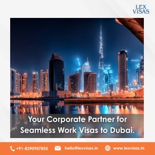 Work visa to Dubai for Indians | Lex Visas