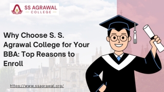 Why Choose S. S. Agrawal College for Your BBA Top Reasons to Enroll