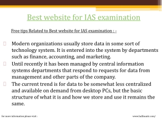 Halfmantr is the Best website for IAS examination