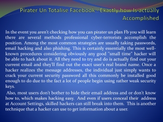 pirater un compte facebook