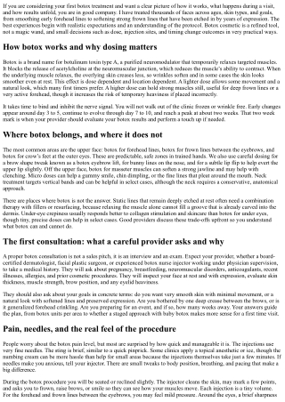 Botox Injections 101: What to Expect from Your First Treatment