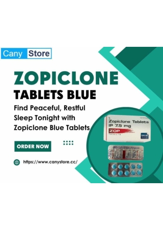 Zopiclone Tablets Blue Fast UK Next Day Delivery Online