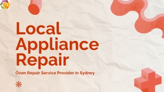 Local Appliance Repair - Oven Repair Service Provider Sydney